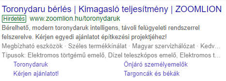 google hirdetés ZL3